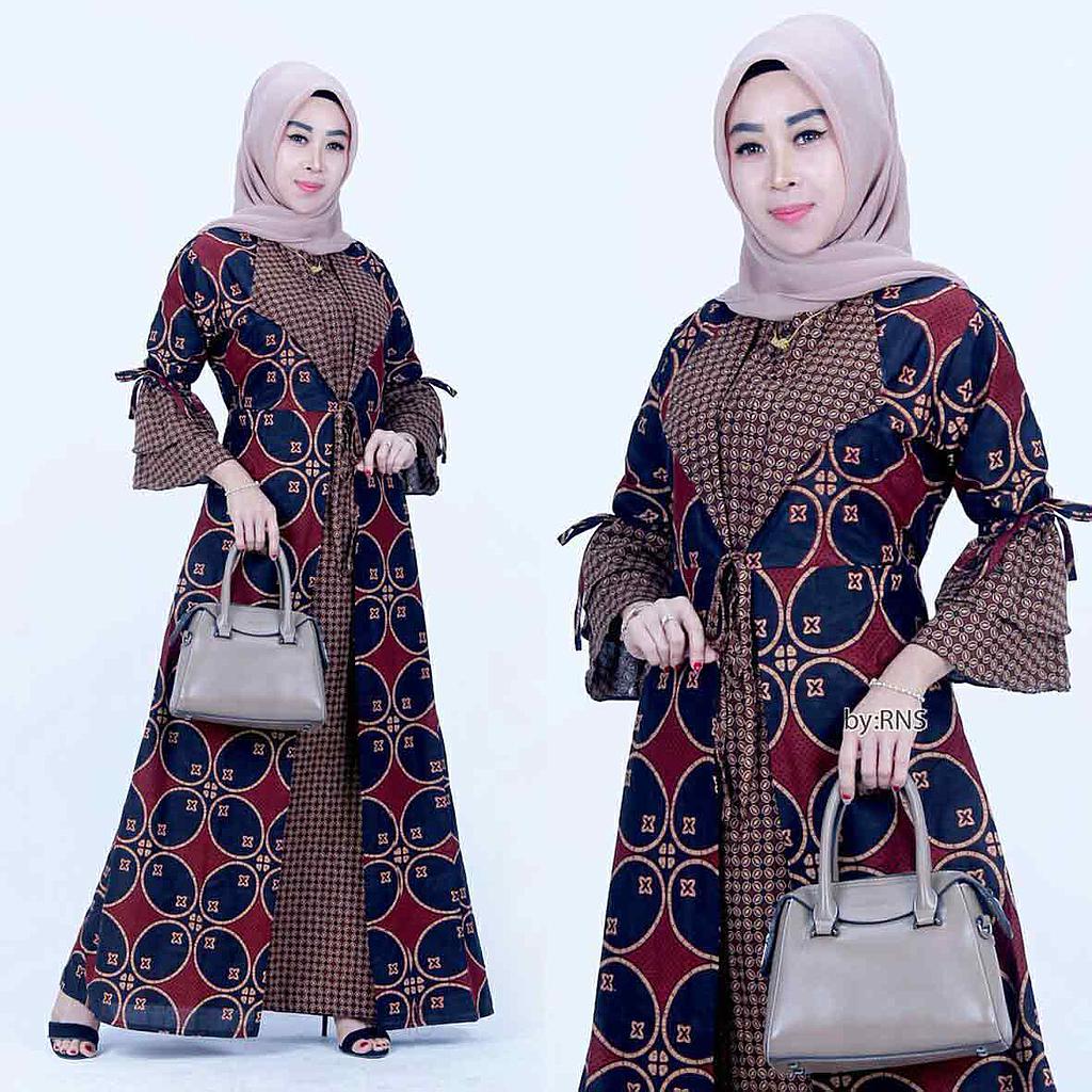 Dress / Gamis Batik Model Rompi 1