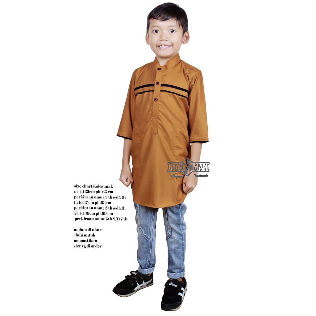 Baju Koko / Kurta Anak Lengan 3/4