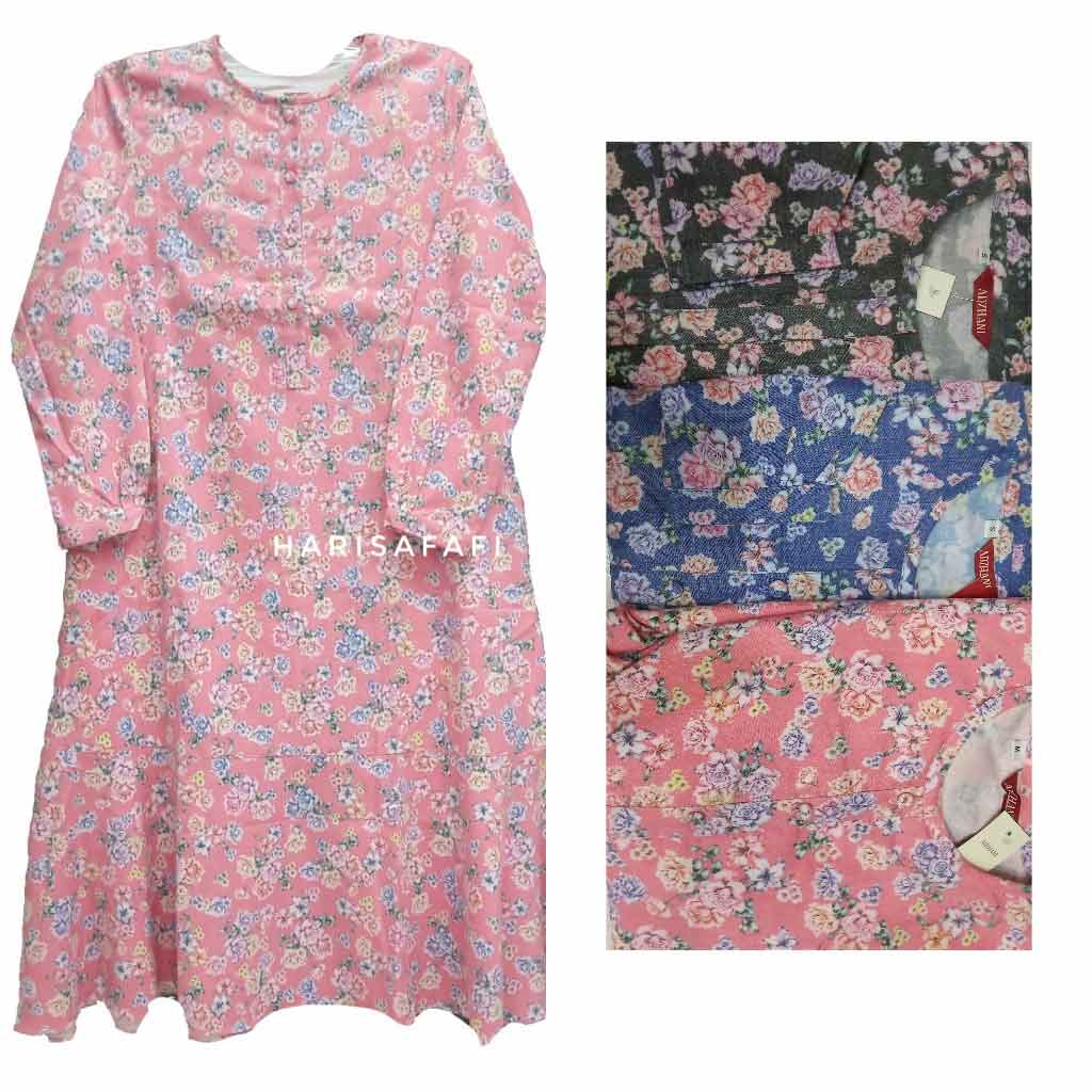 Atasan / Tunik Denim Motif