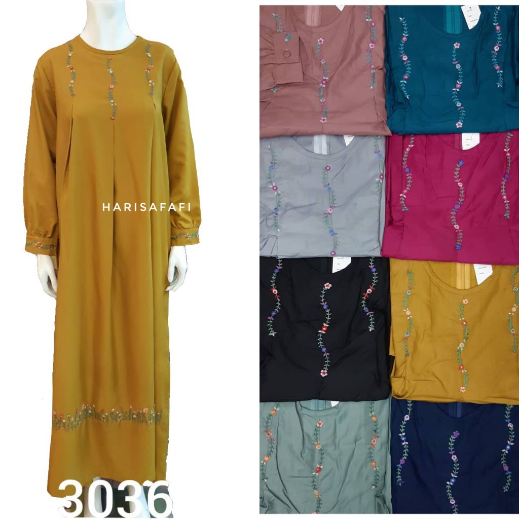 Gamis Sulam Kode 3036