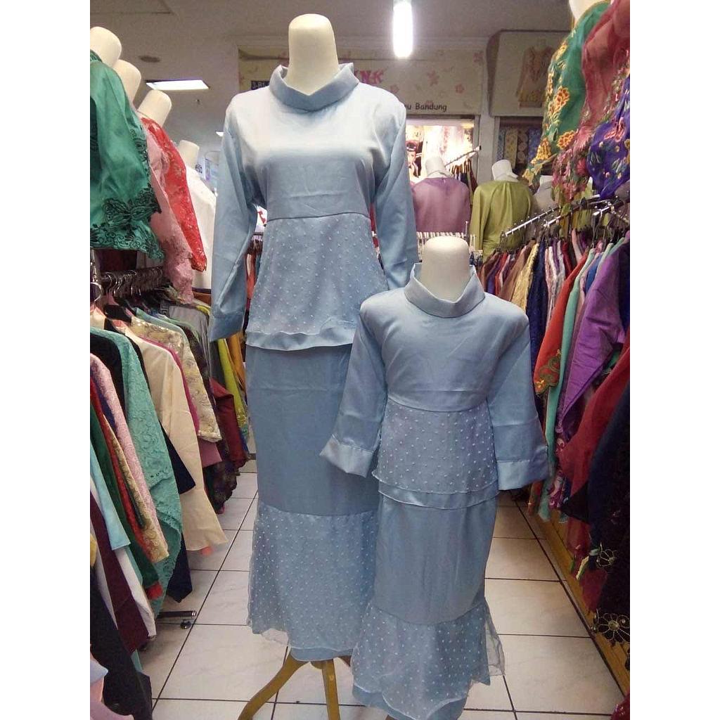 Dress / Gamis Semi Sutra Mom &amp; Kids