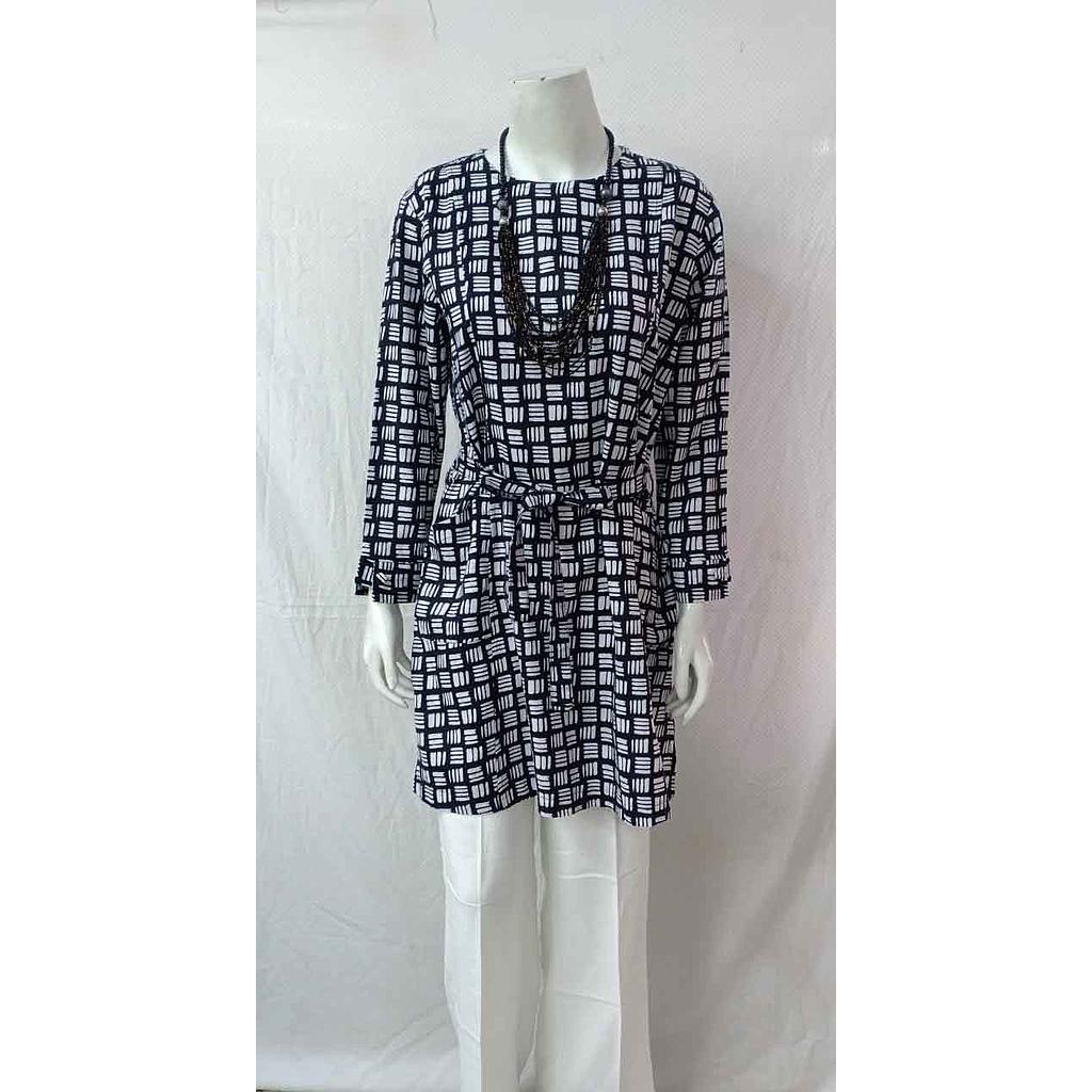Atasan / Tunik Tali Linen Corak