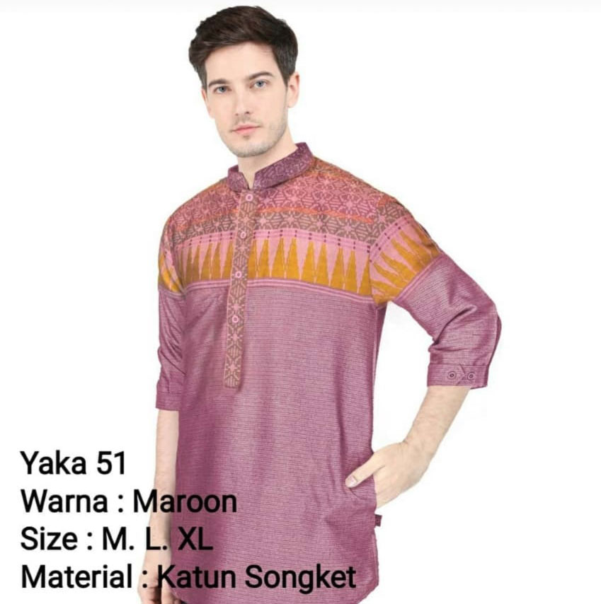 Baju Koko / Kurta Yaka Lengan 3/4