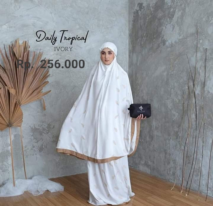 Mukena Daily Trovical Ivory