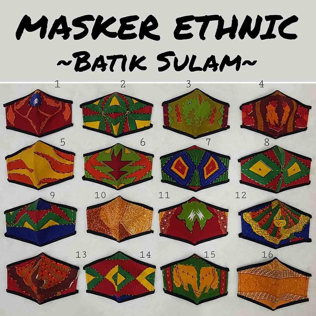 Masker Etnik Batik Sulam 3