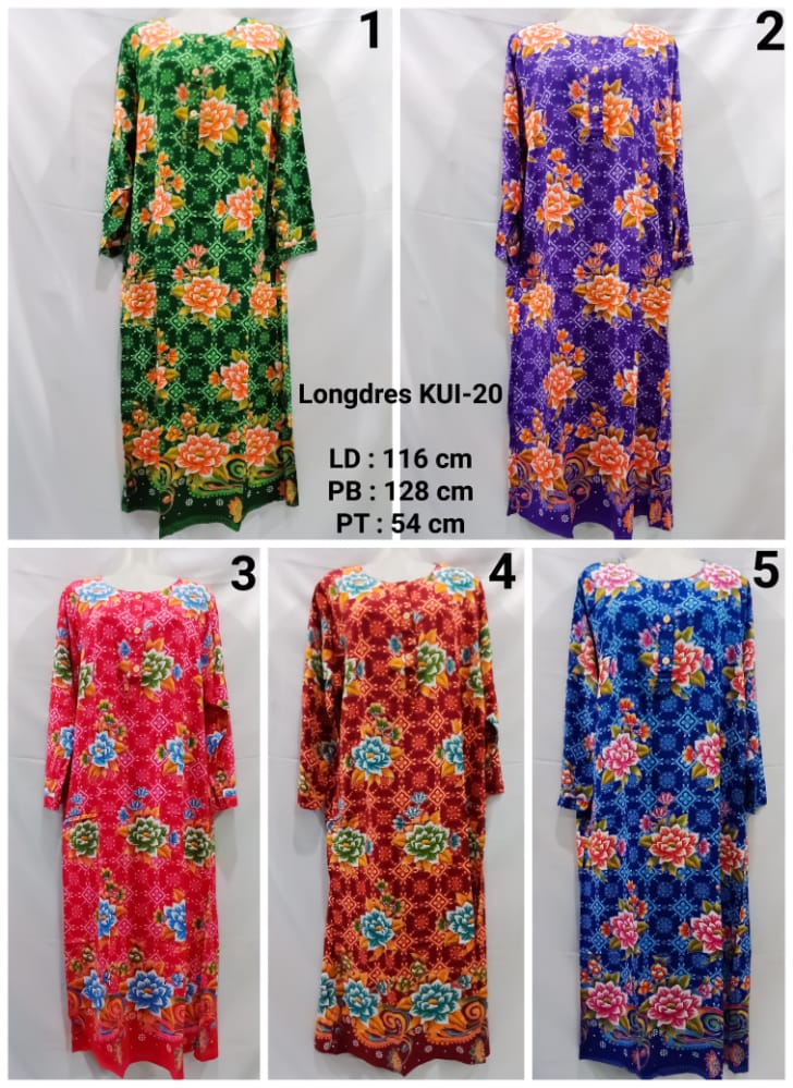 Daster Batik Kencana Ungu / LD Kui 20