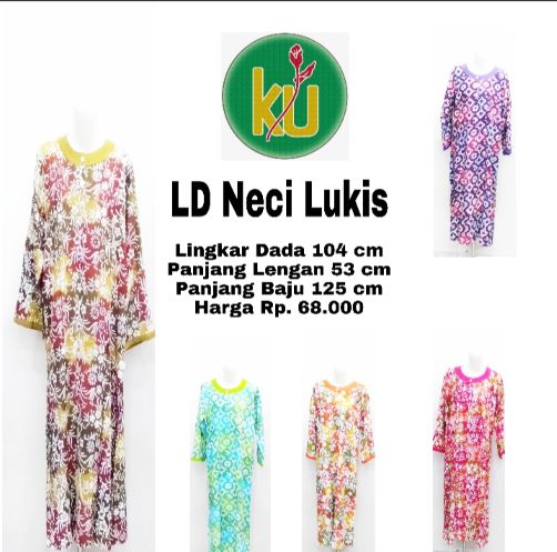 Batik Kencana Ungu / Longdress Neci KUI Lukis