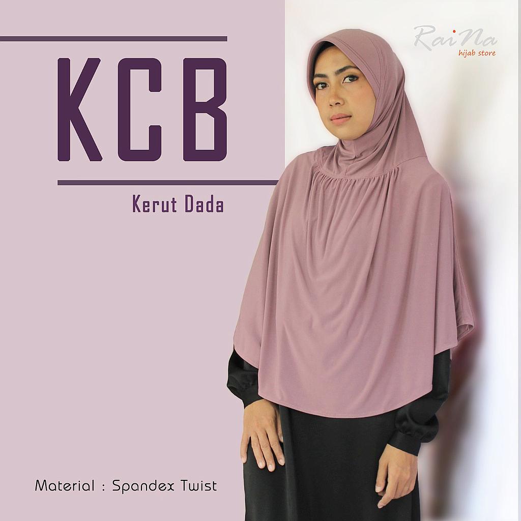 Hijab Instan / Bergo Instan Spandex Jersey Kerut Dada