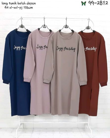 Atasan Tunik Kaos Belah Depan Planet Fashion Seri 99-2812