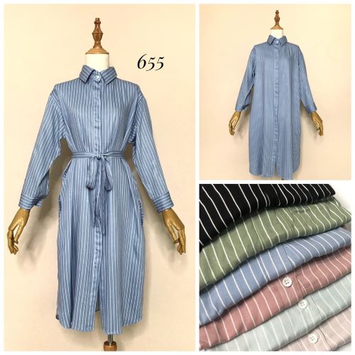 Atasan Tunik Salur Planet Fashion 655