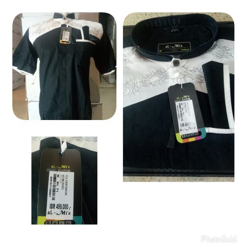 Baju Koko Al Mia Platinum (RUEE) Hitam1