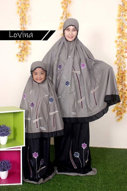 Mukena Lovina Grey