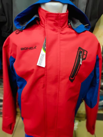 Jaket Bonca Merah Variasi Biru