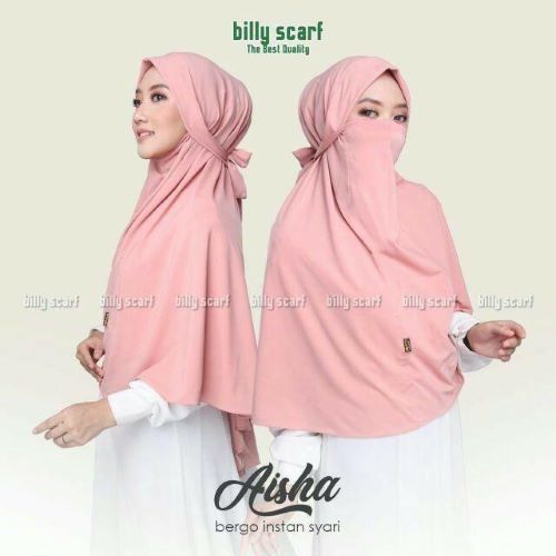 Kerudung Instan Jersey Niqob Tali