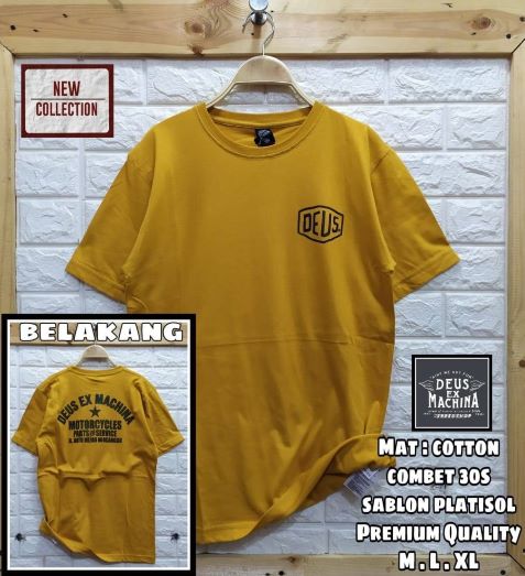 Pakaian Pria Kaos Oblong Katun Kombed 30s Gbr2