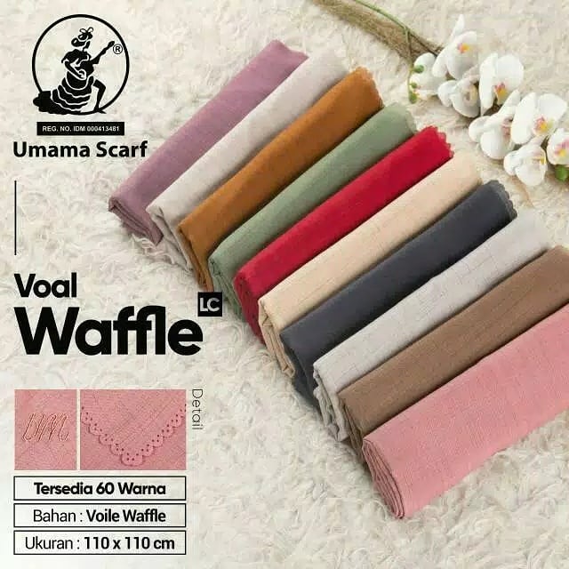 Kerudung Segi Empat Umama Scarf Voal Waffle