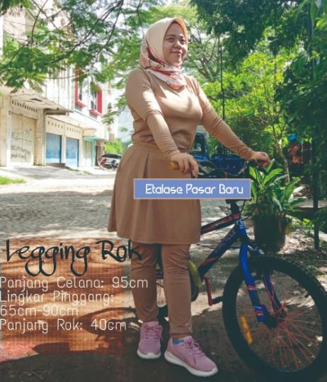 Celana Legging Rok Jersey Sutera