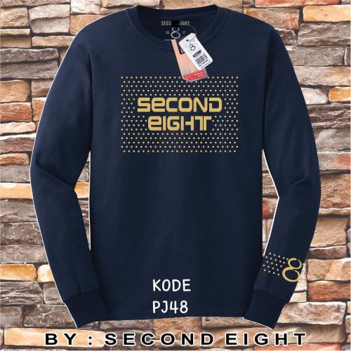 Atasan Kaos Pria Lengan Panjang Second Eight PJ48