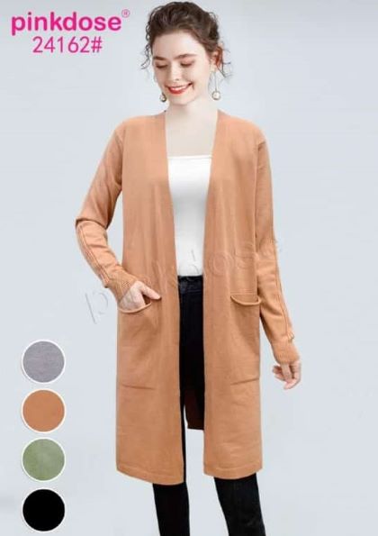 Pakaian Wanita Atasan Cardigan Bahan Rajut Import