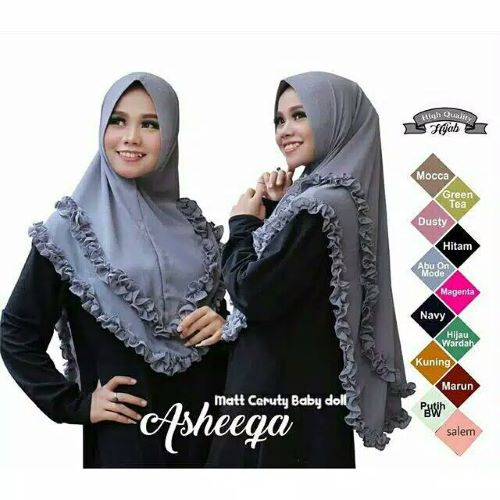 Hijab Kerudung Asheeqa Ceruty Baby Doll