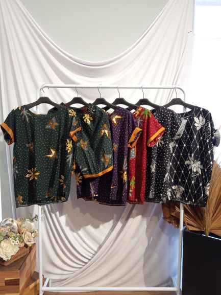 Baju Tidur Stelan Celana Pendek Batik Unggul Jaya 2