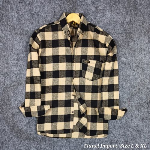 Pakaian Pria Kemeja Flanel Import Gbr 1