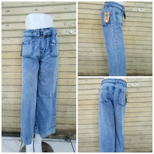 Pakaian Wanita Celana Kulot Saku Depan