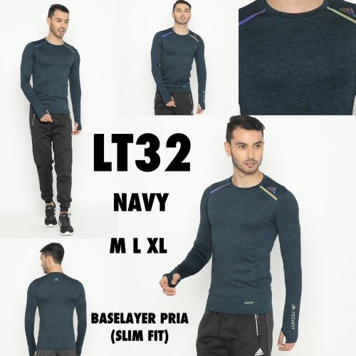 Pakaian Olahraga Baselayer Pria Slim Fit LT32