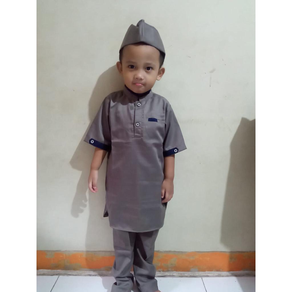 Busana Muslim Anak Setelan Toyobo Anak Lengan Pendek
