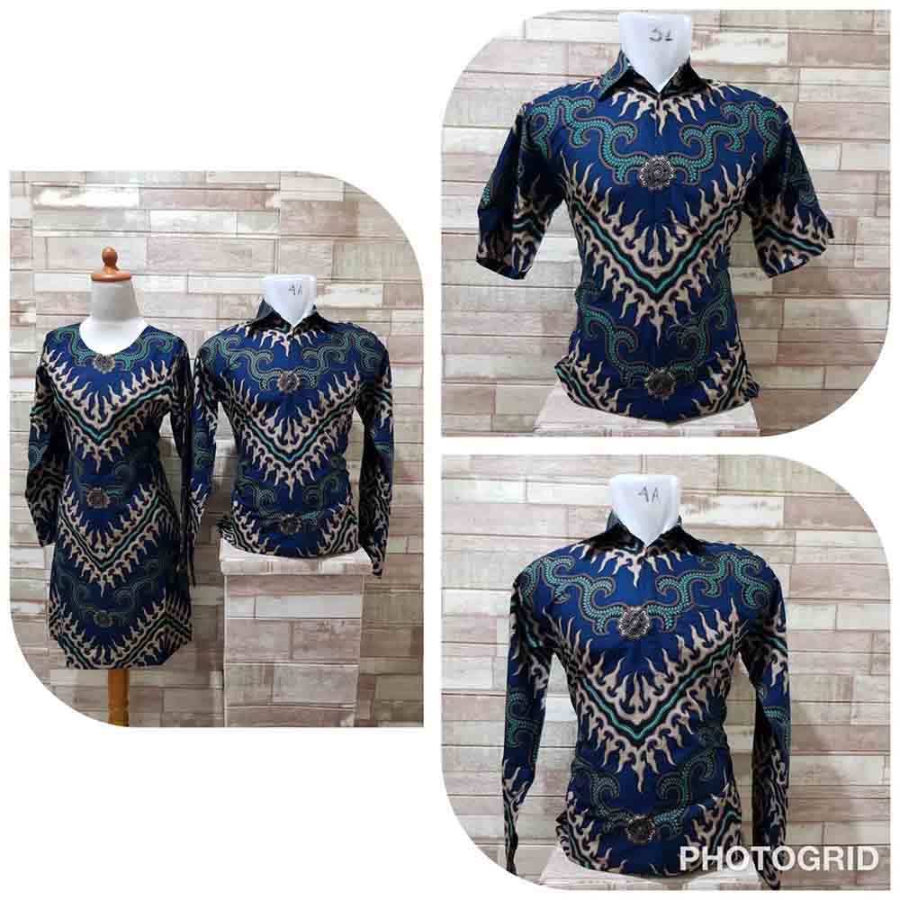 Kemeja &amp; Tunik Batik Couple Batu Raden Motif 4