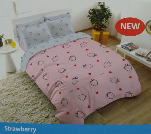 Sprei &amp; Bedcover Fata Strawberry