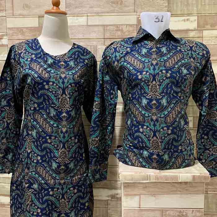 Kemeja &amp; Tunik Batik Couple Batu Raden Motif 1