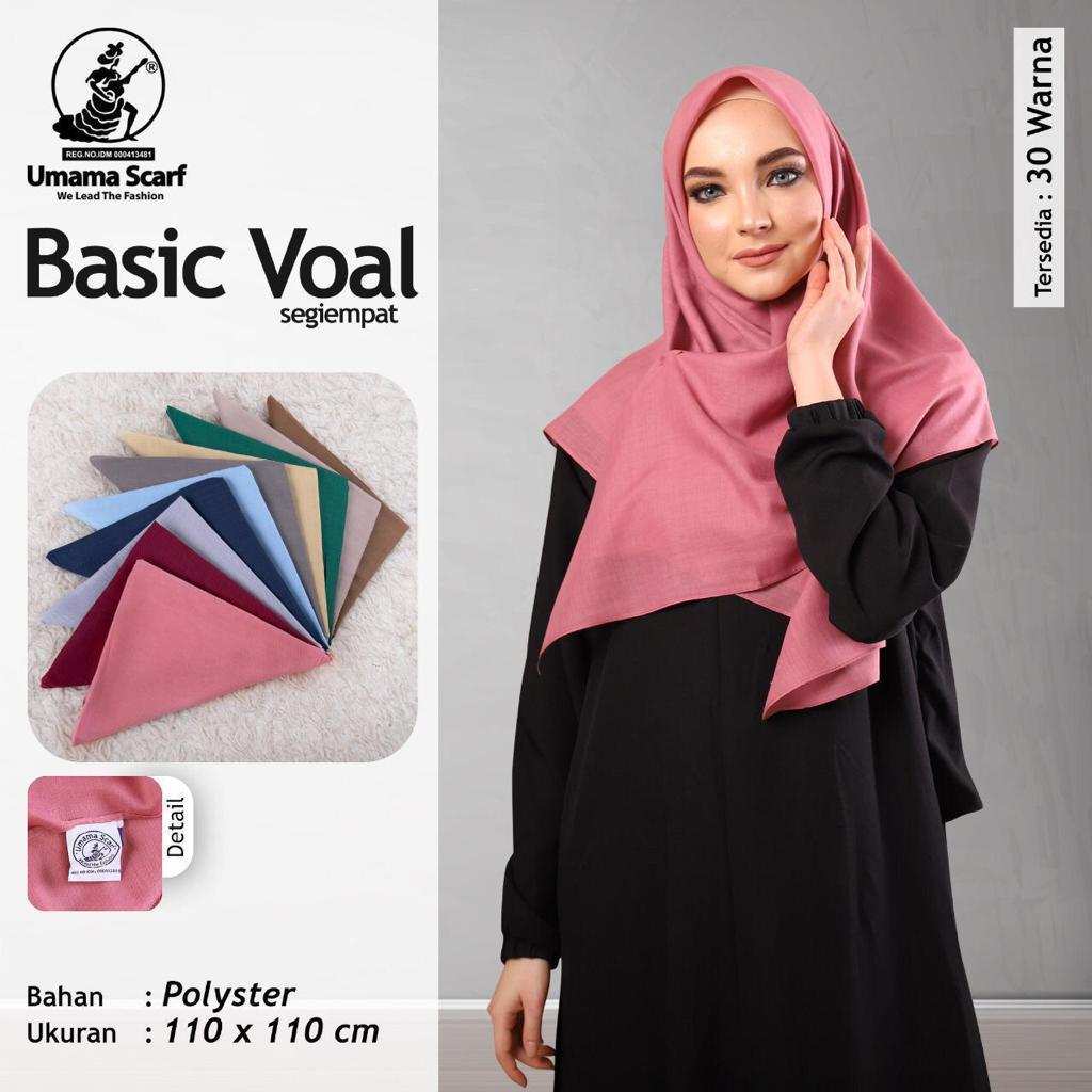 Kerudung Segi Empat Basic Voal