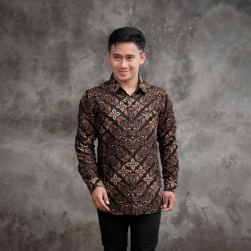 Kemeja Batik Pria Lengan Panjang Nazwa 1