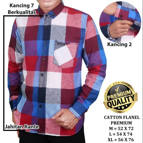 Kemeja Flanel Premium