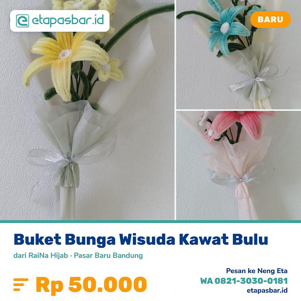 Buket Bunga Wisuda Kawat Bulu