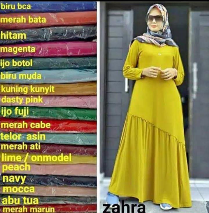 Gamis Jersey Zahra Premium