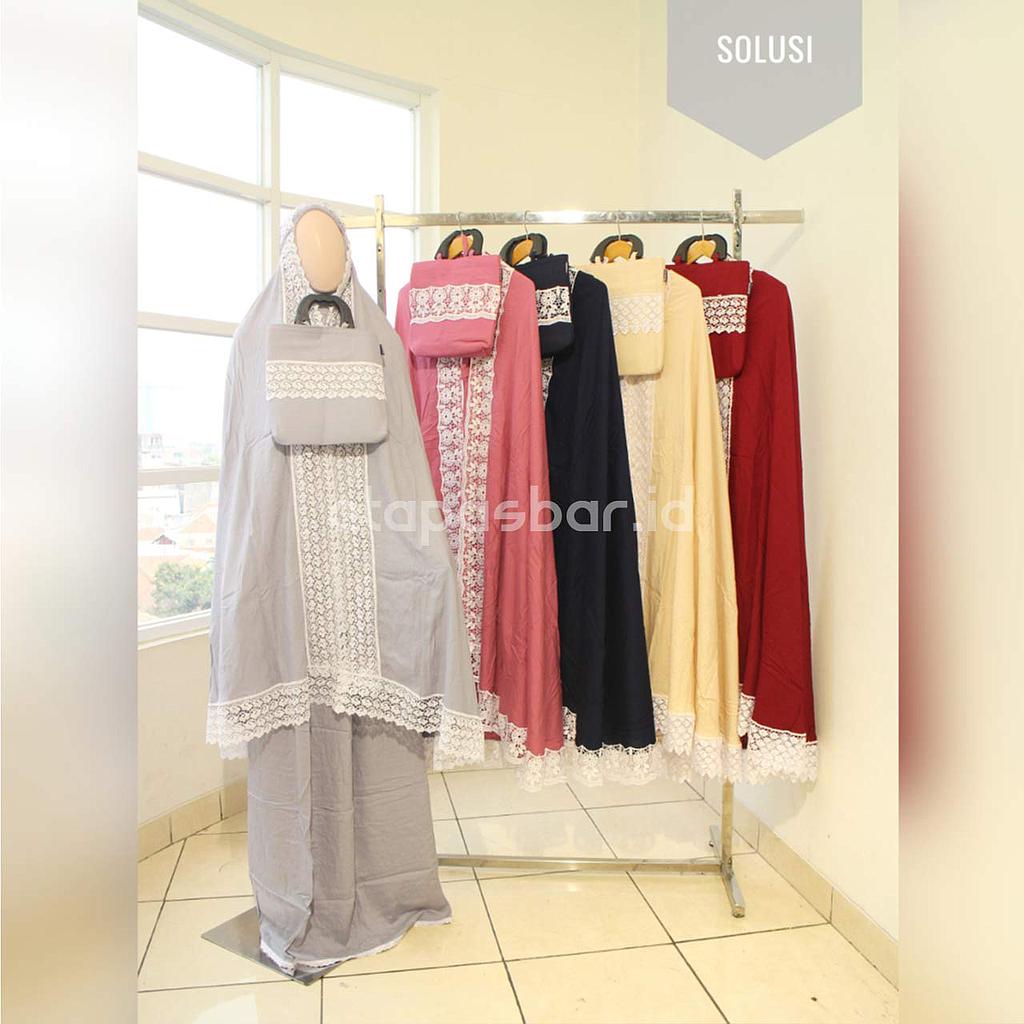 Mukena Solusi Rayon Renda Paris