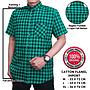 Kemeja Flanel Lengan Pendek