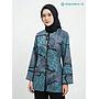 Tunik Batik Rengganis - Motif Ombak Biru (foto asli)