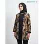 Tunik Batik Rengganis - Motif Wayang Coklat (foto asli)