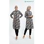 Tunik Bunga Rimbun - Hitam