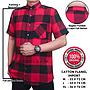 Kemeja Flanel Lengan Pendek