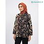 Tunik Batik Rengganis - Motif Daun Hitam