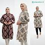 Tunik Katun Rayon - Motif Damask