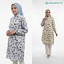 Tunik Katun Rayon - Motif Bunga Kecil