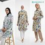 Tunik Katun Rayon - Motif Bunga Lukis